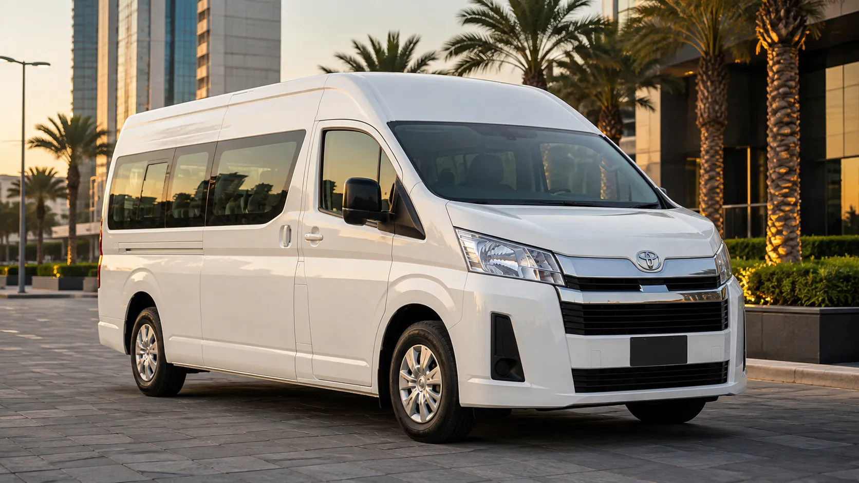 Toyota HiAce 10 Seater Minibus Taxi for Family Umrah Transfers